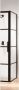 Sealskin Soho zijwand voor combinatie met een draaideur 80x210cm met zwart profiel en helder glas KB010806195100 - Thumbnail 1