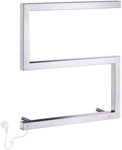 Smedbo Elektrische Handdoekradiator Dry Compact S-model 50x52 5 cm 50W RVS Glans