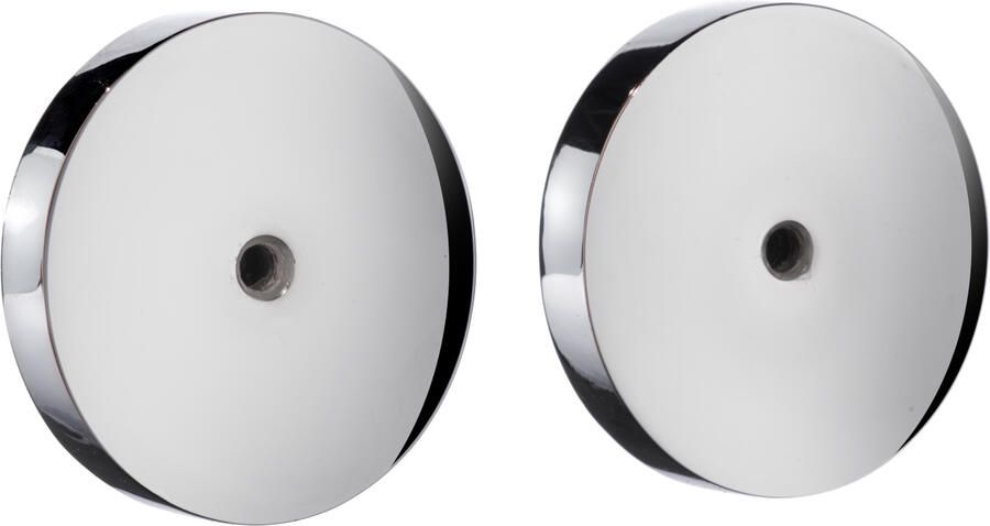 Smedbo Xtra Bevestigingsplaat 4x4x0.6cm zelfklevend Zinklegering Chroom F966