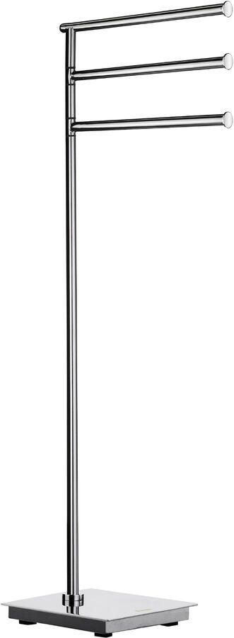 Smedbo Handdoekhouder Outline Lite Vrijstaand Vierkant 17 5x17 5x78 cm RVS Gepolijst