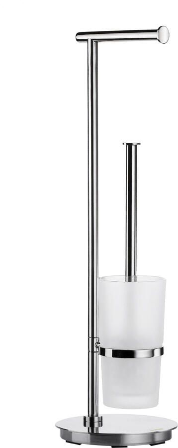 Smedbo Outline Lite Wcborstelgarnituur 17.5x60x17.5cm RVS Gepolijst Edelstaal FK607