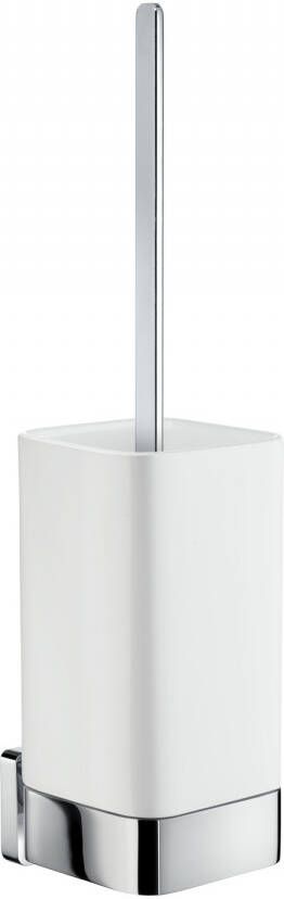 Smedbo Toiletborstel Ice met Houder Mat Glas 7.8x10.3x37 cm Chroom