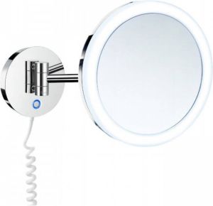 Smedbo Outline Vergrotingsspiegel Draaibaar met LED PMMA Dual Light Warm-Koel Chroom FK486EP