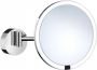 Smedbo Vergrotingsspiegel Outline Draaibaar Met LED Verlichting Diameter 21.5 cm Wit Chroom - Thumbnail 1