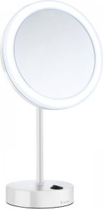 Smedbo Vergrotingsspiegel Outline Vrijstaand met LED PmmA Dual Light Wit