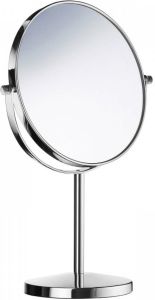 Saniclass Pro Make-Up Spiegel Scheerspiegel Staand 1x en 7x vergrotend 17cm chroom Z627