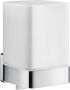 Smedbo ICE SoftCube Zeepdispenser wandmodel 11.5cm porcelein Chroom OK461P - Thumbnail 1