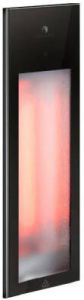 Douche Concurrent Sunshower Pure Black Infrarood Inbouwapparaat 19.9x61.9x10cm Half Body 1250watt Aluminium