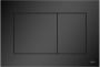 TeCe Now bedieningsplaat kunststof duospoeltechniek bediening voor of bovenzijde 220x150x5 mm kleur zwart mat 9.240.407 - Thumbnail 1