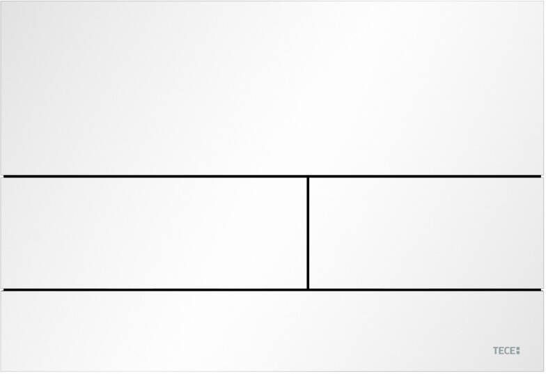 TeCe Square II bedieningsplaat duospoeltechniek kleur mat wit 220 x 150 x 3 mm 9.240.834