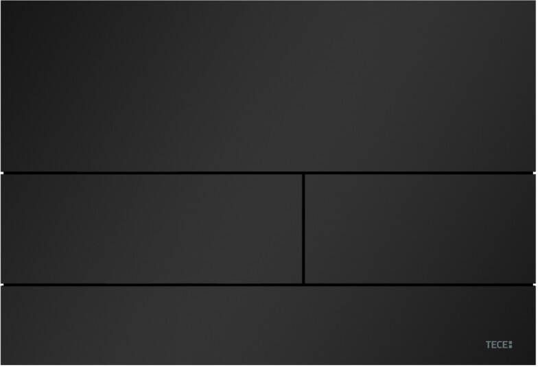 TeCe Square II bedieningsplaat duospoeltechniek incl. inbouwraam metaal mat zwart 9.240.833