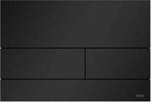 TeCe Square II bedieningsplaat duospoeltechniek incl. inbouwraam metaal mat zwart 9.240.833