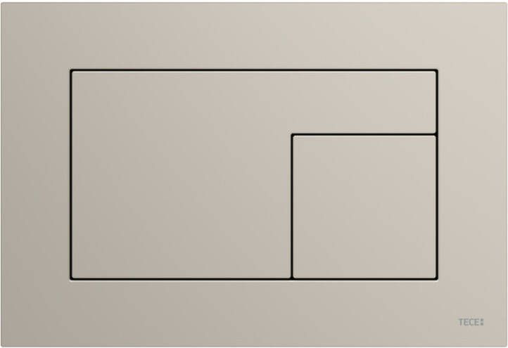 TECE Velvet wc-bedieningsplaat voor duospoeling 22 x 15 x 0 5 cm Beige Arizona Greige