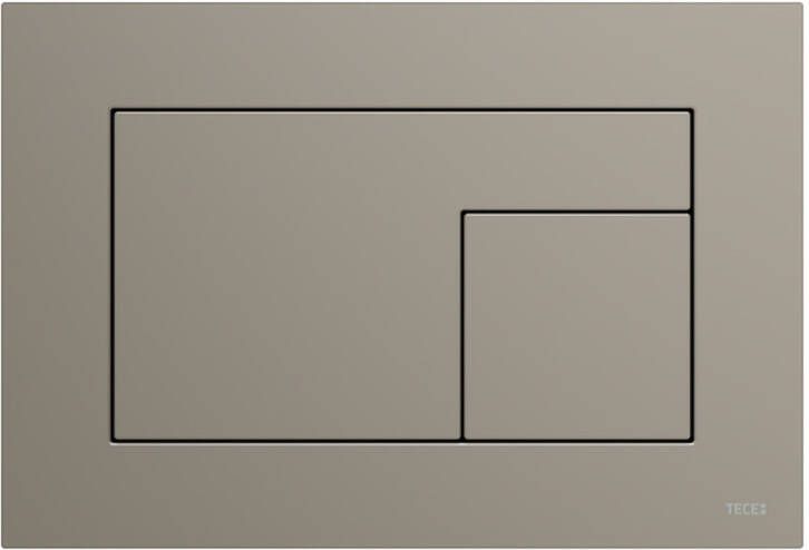 TECE Velvet wc-bedieningsplaat voor duospoeling 22 x 15 x 0 5 cm Castoro Ottawa Beige-bruin