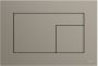 TECE Velvet wc-bedieningsplaat voor duospoeling 22 x 15 x 0 5 cm Castoro Ottawa Beige-bruin - Thumbnail 1