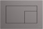 TECE Velvet wc-bedieningsplaat voor duospoeling 22 x 15 x 0 5 cm Grigio Londra Antraciet - Thumbnail 1