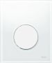 TECE Urinoir Bedieningsplaat Loop Glas Wit 10 4x12 4 cm (met witte toets) - Thumbnail 1