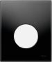 TECE Urinoir Bedieningsplaat Loop Glas Zwart 10 4x12 4 cm (met witte toets) - Thumbnail 1