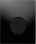 TECE Urinoir Bedieningsplaat Loop Glas Zwart 10 4x12 4 cm (met zwarte toets) - Thumbnail 1