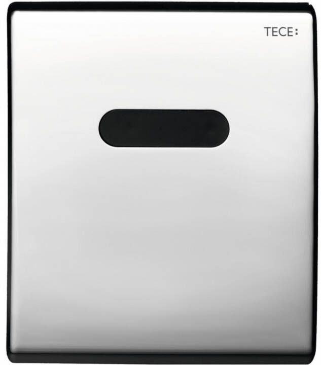 TECE Urinoir Elektronische Bedieningsplaat Planus 10x12 cm Glanzend Chroom (werkt o.b.v. batterij)