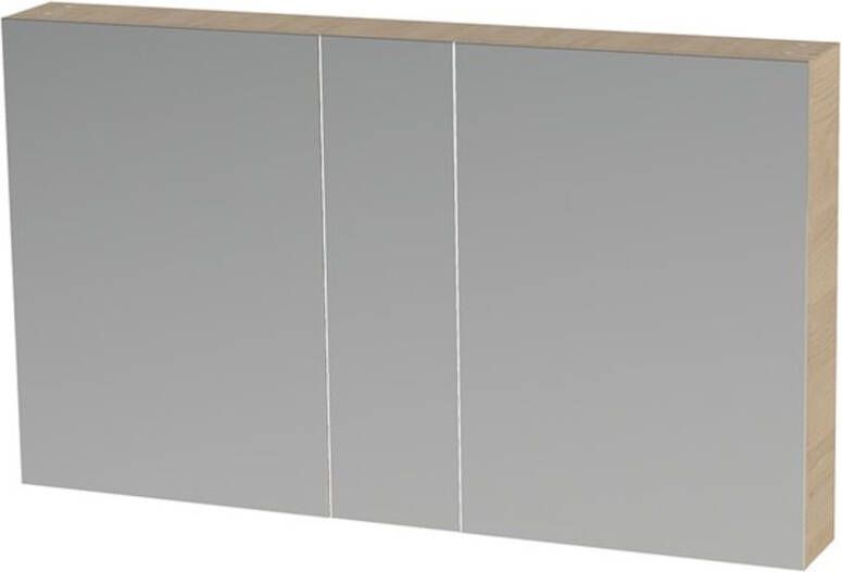 Tiger Spiegelkast S-line 120 cm Met 2 Deuren Naturel Eik