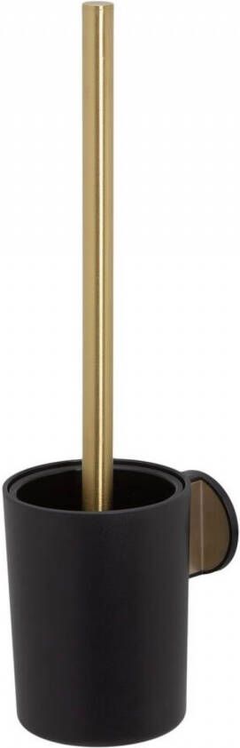 Tiger Tune Toiletborstel met houder Messing geborsteld Zwart 9.6x38.2x12.1cm 1327335646