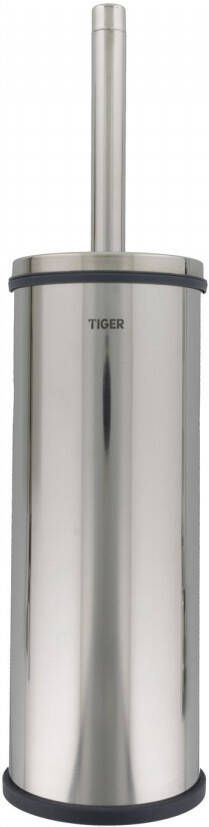 Tiger Boston Toiletborstel met houder vrijstaand RVS gepolijst 9.3x35.6x9.3cm 307430346