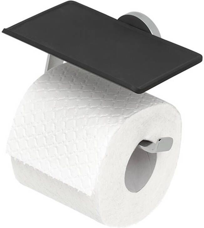 Tiger Noon Toiletrolhouder met planchet Chroom 1321730346