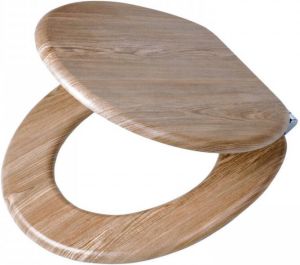 Tiger Toiletbril Steigerhoutlook Softclose MDF 37.5x5.5x45.5cm 252022546