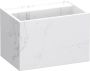 IChoice Cube wastafel 60x45 7x40cm marmerlook zonder kraangat Calacatta Gold - Thumbnail 1