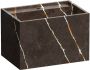 IChoice Cube wastafel 60x45 7x40cm marmerlook 1 kraangat Copper Brown - Thumbnail 1