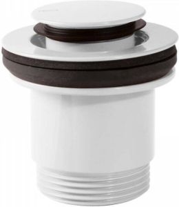Tres Afvoerplug Complementos Clickwaste Stop 4 cm Wit Chroom