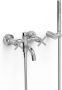 Tres Badkraan Mont Blanc | Opbouw | Mengkraan | Incl.Handdoucheset | 2-weg | hoh 15 cm | 2-hendels | Rond | Chroom - Thumbnail 1