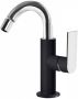 Tres Bidetmengkraan Loft Colors 1-Hendel Bidet Uitloop Gebogen 16 5 cm Rond Zwart Chroom - Thumbnail 1