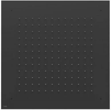 Tres Exclusive inbouw hoofddouche 38x38 cm vierkant zwart mat