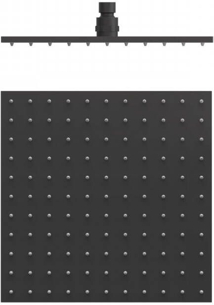 Tres Selection hoofddouche 30x30 cm vierkant zwart mat
