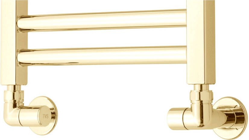 TVS Design Radiator Zij-Aansluitset TVS Ventile 150 Goud