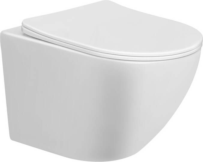 Nemo Go Perl II pack toilet 48 2x36cm spoelrandloos met softclose en afneembare zitting wit YGZ-3105