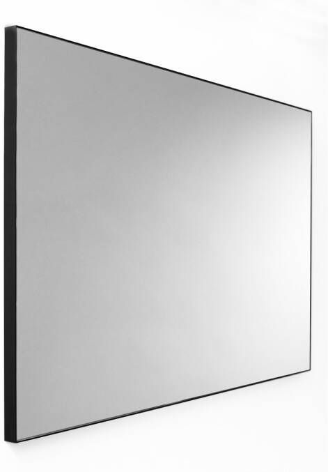 Van Marcke Wandspiegel Frame Zonder Verlichting 140x70 cm Glas En Zwart Aluminium Kader