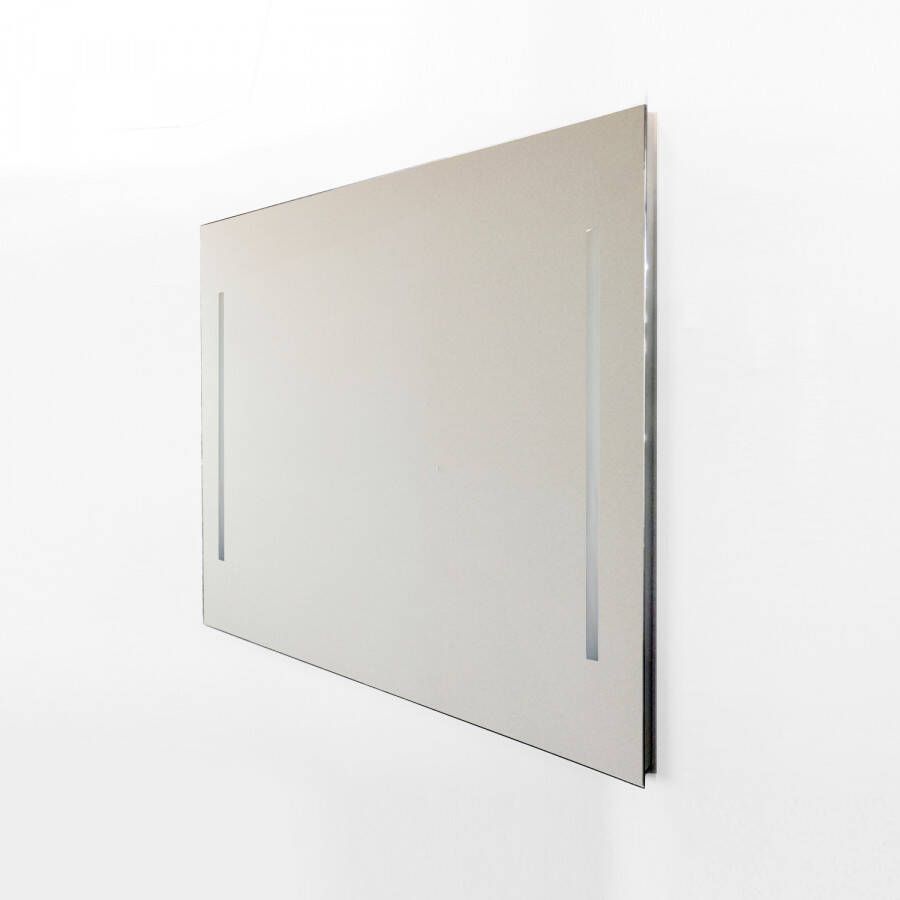 Nemo Spring Quadro spiegel 140x70cm met verticale LED verlichting met schakelaar onderaan M.P53.C.700x1400.9