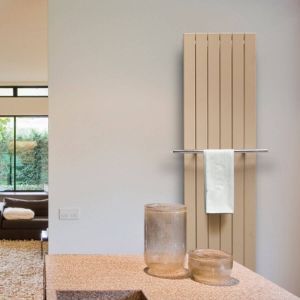 Vasco Viola V1L1-EL designradiator elektrisch verticaal met lamellen 1800x578mm 1500W wit 113370578180000009016-0000