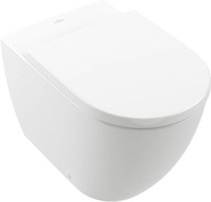 Villeroy & Boch Subway 3.0 Rimless staand diepspoel toilet met TwistFlush en CeramicPlus 37 x 60 x 40 cm wit alpin