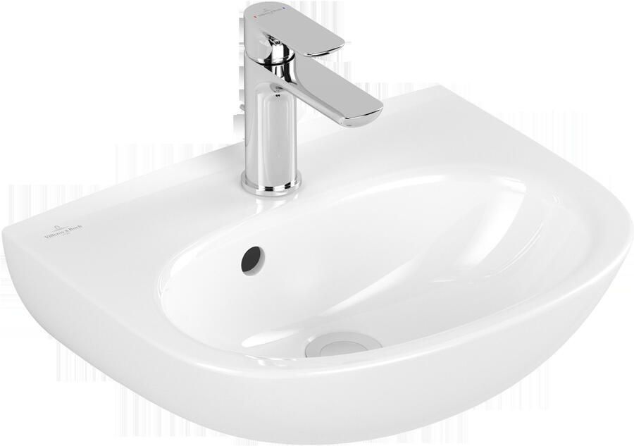 Villeroy & Boch O.Novo Fontein 45X36X16 Cm Met Overloop Kraangat Midden White Alpine