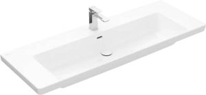 Villeroy & Boch Subway 3.0 meubelwastafel 130x47x17cm Rechthoek 1 kraangat met overloopgat Wit Alpin glans Ceramic+ 4A70D5R1