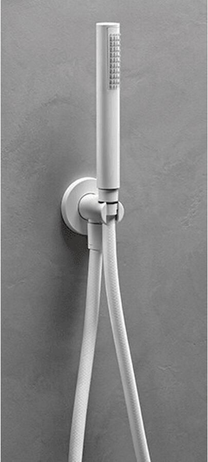 Royal Plaza Talon handdoucheset met doucheslang aansluitknie en opst powder white