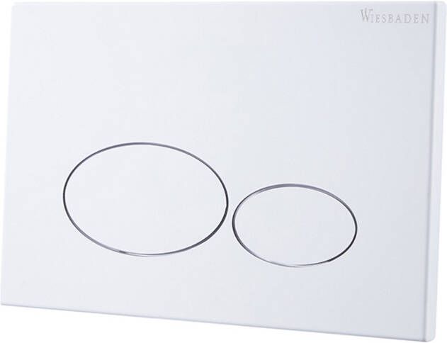 Wiesbaden X32 Metal drukplaat voor inbouwreservoir glans wit