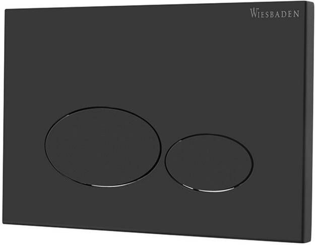 Wiesbaden X32 Metal bedieningspaneel voor inbouwreservoir 16 2 x 24 4 cm mat zwart