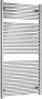Wiesbaden Elara designradiator 118.5x60 midden onder aansluiting 622watt chroom 41.3546 - Thumbnail 1