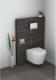 Wiesbaden enkele inbouw toiletrolhouder inclusief klep 304 RVS - Thumbnail 1