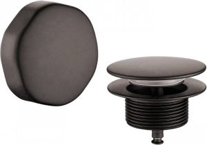 Wiesbaden Gemma knop plug badoverloopcombinatie gunmetal